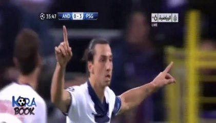 Ibrahimovic launches unstoppable rocket for PSG against Anderlecht | Champions League 2013-14