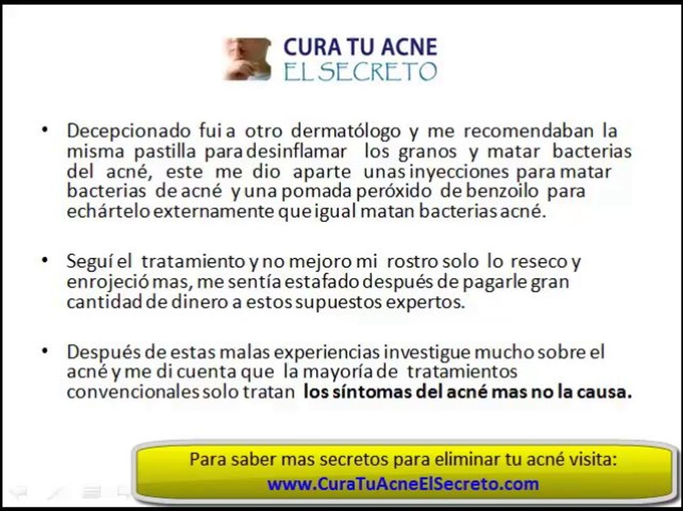 Como Eliminar el Acne - LOS SECRETOS