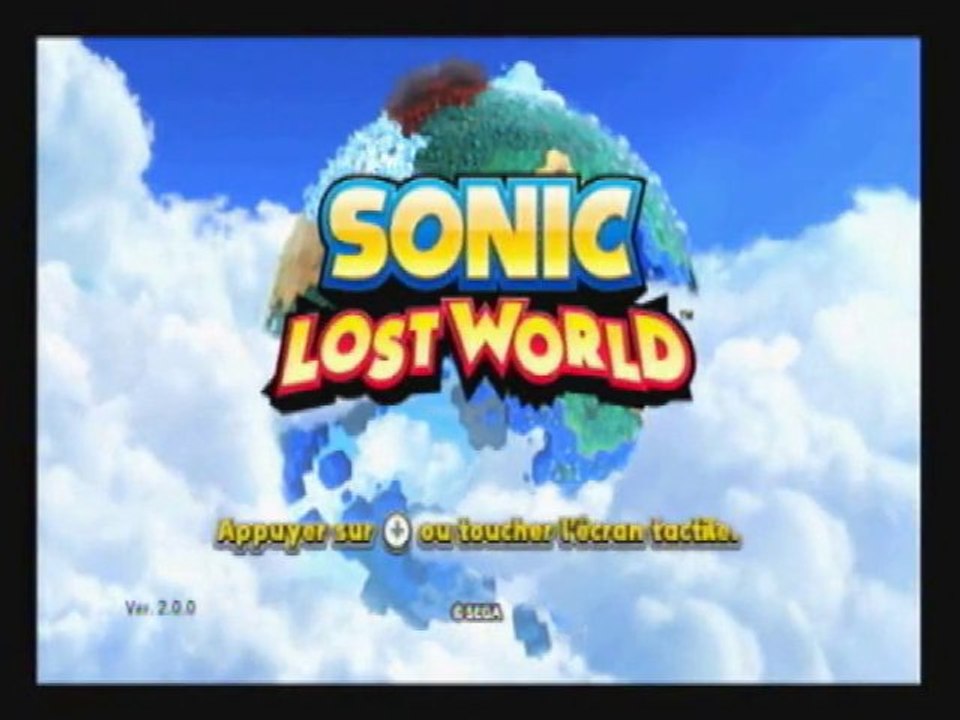 Vidéotest : Sonic Lost world (Wii U)