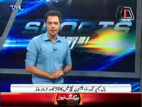 Du Plessis charged 50% match fees over Ball tempering