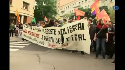 Download Video: Lomce; Cargas policiales en la manifestación contra la ley educativa en Zaragoza