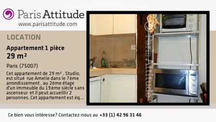 Appartement Studio à louer - Tour Eiffel, Paris - Ref. 8584