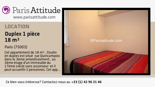 Duplex Studio à louer - Arts et Métier, Paris - Ref. 7212