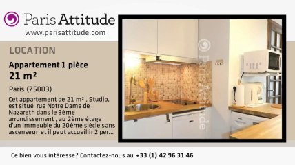 Appartement Studio à louer - Arts et Métier, Paris - Ref. 8851