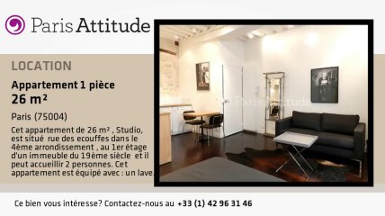 Appartement Studio à louer - St Paul, Paris - Ref. 8800
