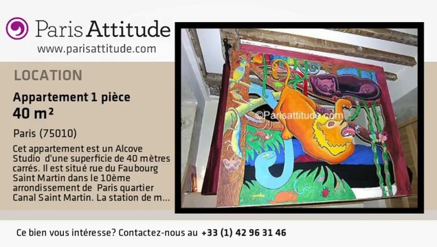 Appartement Alcove Studio à louer - Faubourg St Martin, Paris - Ref. 2411