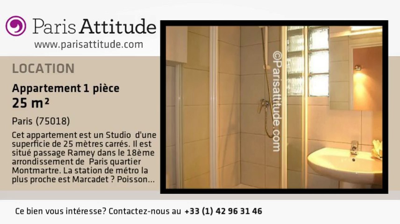 Appartement Studio à louer - Jules Joffrin - Mairie du 18ème, Paris - Ref. 1550
