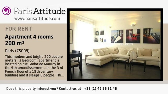 3 Bedroom Apartment for rent - Madeleine, Paris - Ref. 6431