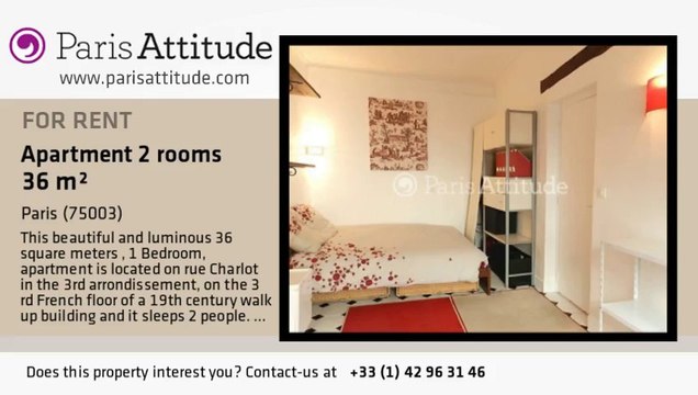 1 Bedroom Apartment for rent - Temple, Paris - Ref. 1396