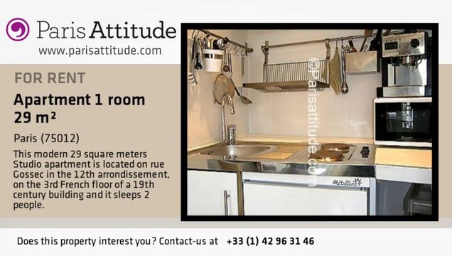 Studio Apartment for rent - Porte Dorée, Paris - Ref. 4220