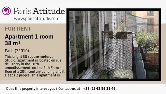 Studio Apartment for rent - République, Paris - Ref. 7347