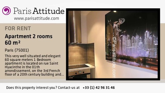 1 Bedroom Apartment for rent - Place Vendôme, Paris - Ref. 4109