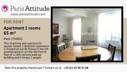 1 Bedroom Apartment for rent - Quartier Latin/St Michel, Paris - Ref. 2714