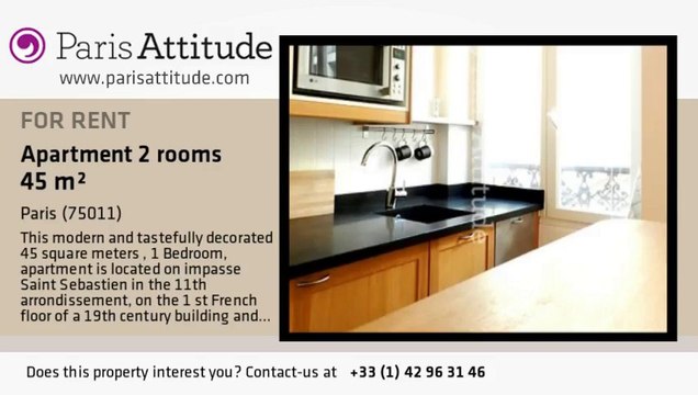 1 Bedroom Apartment for rent - Oberkampf, Paris - Ref. 7968