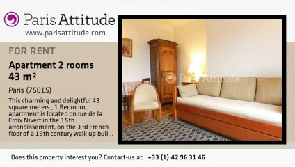 1 Bedroom Apartment for rent - Commerce, Paris - Ref. 3085