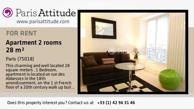 1 Bedroom Apartment for rent - Montmartre, Paris - Ref. 8091