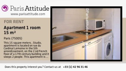 Studio Apartment for rent - Quartier Latin/St Michel, Paris - Ref. 3655