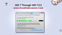 Evasion iOS 7.0 Through 7.0.2 Jailbreak Untethered evasion released