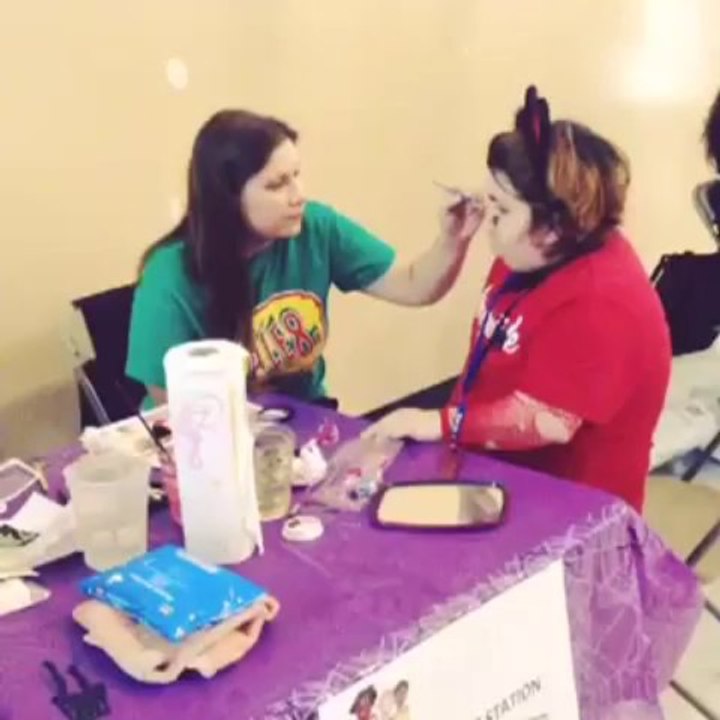 #provplacesa fall festival face painting, nail painting and