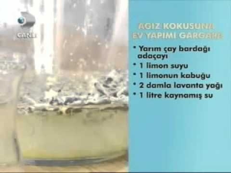 Ağız Kokusuna Kesin Çözüm-Ağız Kokusunu Gidermek İçin Önleyici Doğal Gargara Tarifi