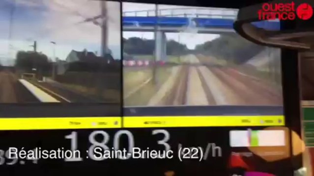 Le TGV gagne en vitesse et en temps - Essais sur le tronçon Plouaret-Pleyber-Christ