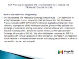 SAP Process Integration (PI)  Exchange Infrastructure (XI) Certification training in uae@magnifictraining.com