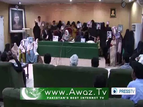 Pakistani tribal women protest illegal detention of their family members