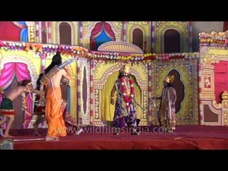 A dramatic folk re-enactment of the battle between Lord Ram and Raavan