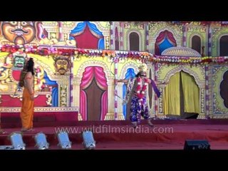Battle between Lord Ram and Raavan - A scene from Lav Kush Ramila
