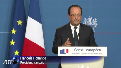 Chômage: Hollande évoque une "décélération"