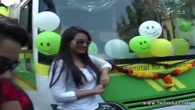 Sonakshi Sinha inaugurates Smile foundations Mobile Hospital