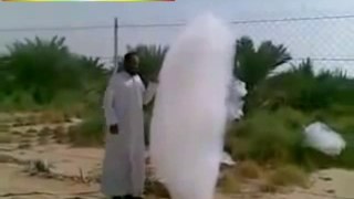 Cloud Comes Down to Interact With Man in UAE