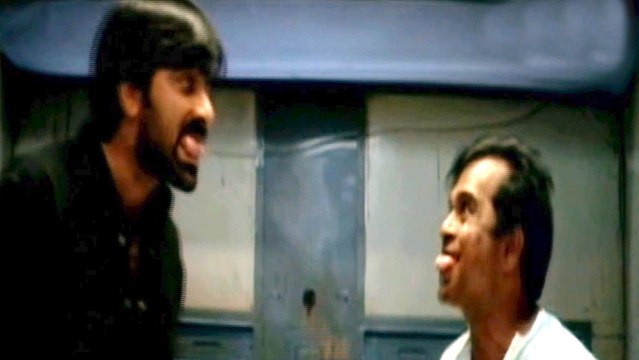 Comedy Kings - Ravi Teja Beat Brahmanandam Hilarious Comedy Scene InTrain - Brahmanandam
