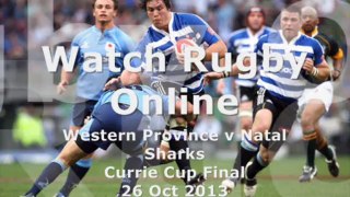 Western Province vs Natal Sharks 26 Oct