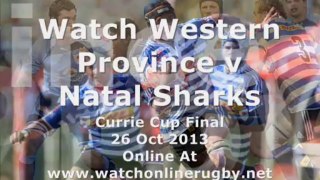 Broadcast Western Province vs Natal Sharks