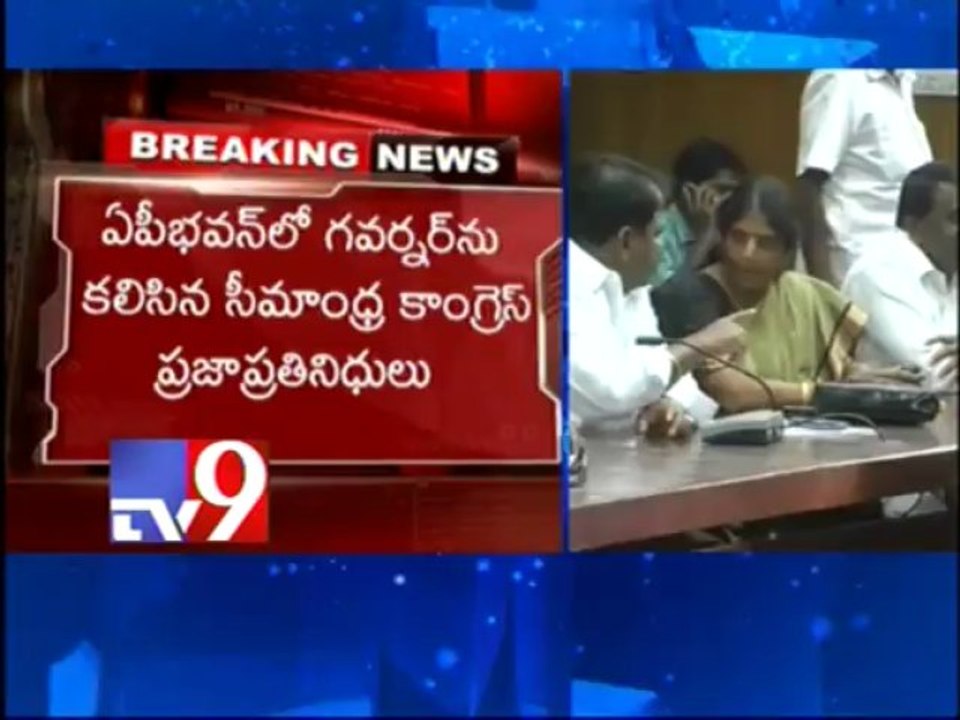 Seemandhra leaders meet Governor Narasimhan in...