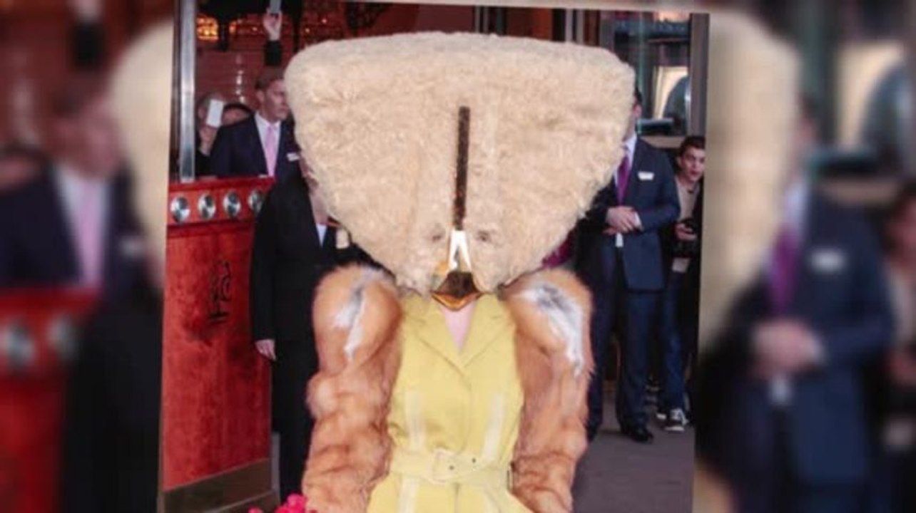 Lady gaga's schockierende kopfbedeckung
