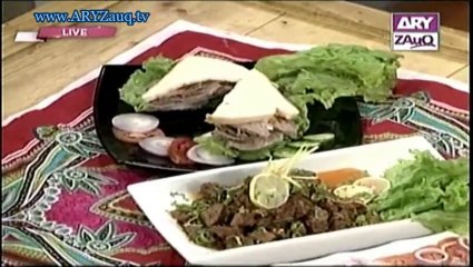 Riwayton ki Lazzat by Chef Saadat Siddiqi, Smoke Boti & Hunter Beef, 25-10-13