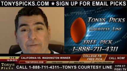 Washington Huskies vs. California Golden Bears Pick Prediction NCAA College Football Odds Preview 10-26-2013