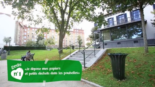 Vidéo Puteaux : Geste Propreté - Je dépose mes papiers et mes petits déchets dans les poubelles