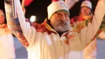 Olympic flame pays North Pole a visit