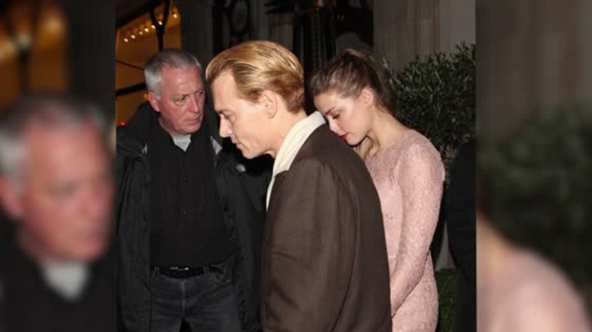 Johnny Depp and Amber Heard Step Out With Matching Blonde Hair