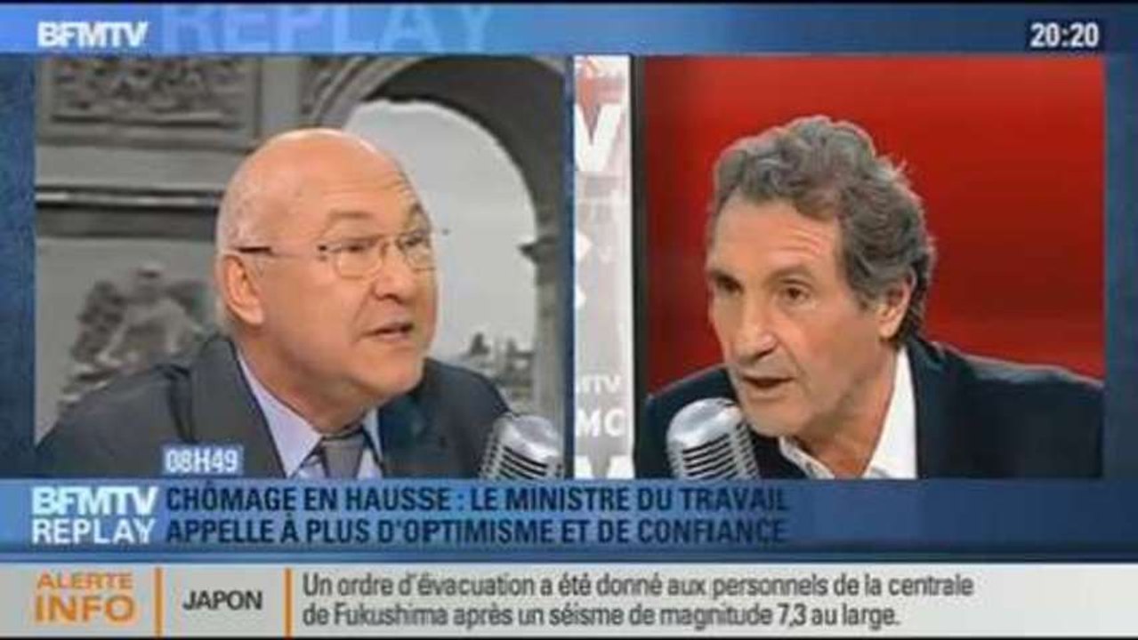 BFMTV Replay: Chômage en hausse: Sapin appelle à plus d'optimisme et de confiance - 25/10