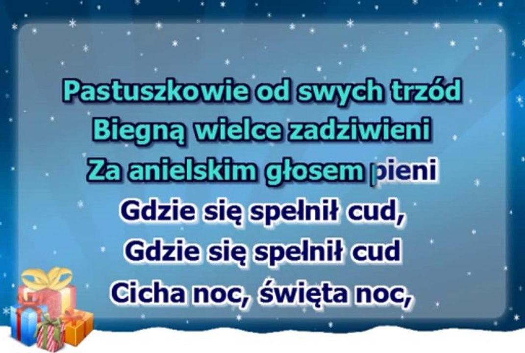 Kolęda - Cicha noc - linia melodyczna
