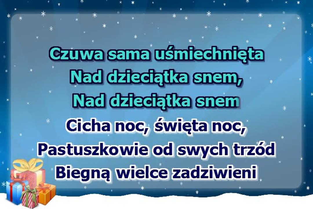 Kolęda - Cicha noc - wersja chóralna, szybsza