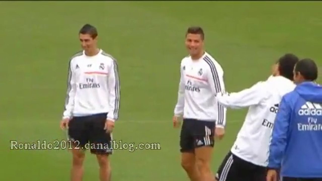 Real Madrid last training before clasico Cristiano Ronaldo Isco Gareth Bale