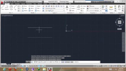 Autocad 2013 tutorial - offset in hindi Urdu (11-_50) By MNRAQ