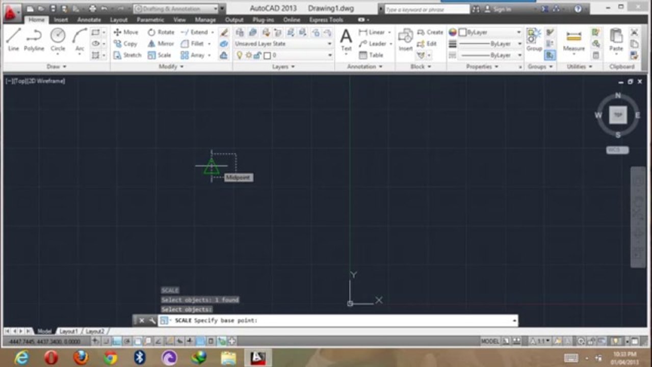 Autocad 2013 tutorial - scale in hindi Urdu (12-_50)-} By MNRAQ
