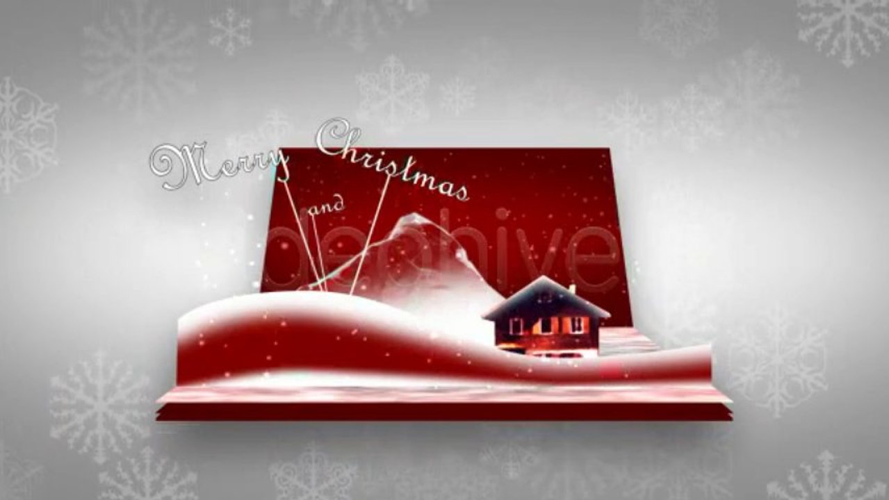 3D Christmas Card - After Effects Template
