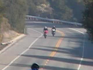 Yamaha R1 playing with 2 other bikes